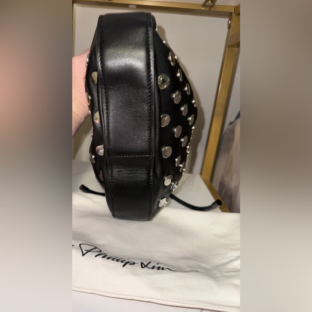 3.1 PHILLIP LIM Silver Studded Shoulder Bag - Picture 5 of 9